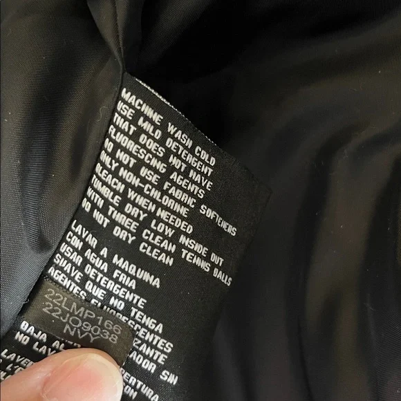 Womens Medium Guess Navy Blue Thick Long Hooded Jacket - Picture 6 of 10